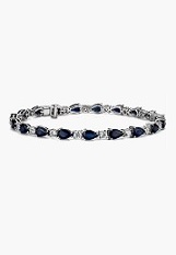 small outstanding silver September birthstone bracelet